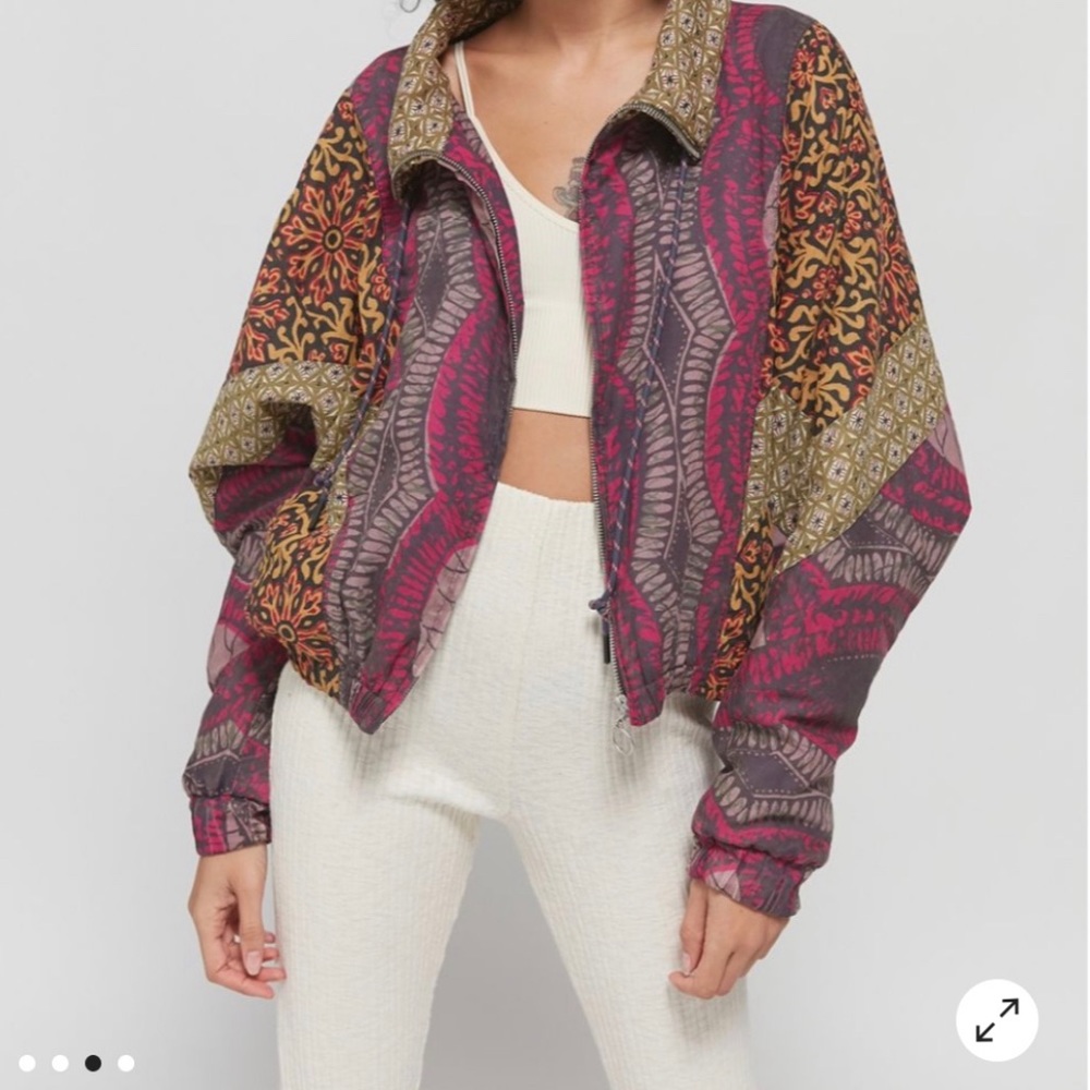 UO Multi color bomber jacket!